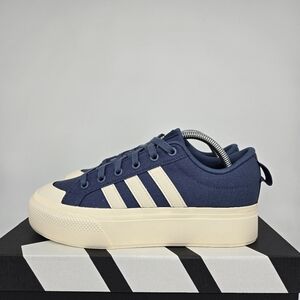New adidas Bravada 2.0 Platform Preloved Ink Wonder White Women's Shoes Size 10